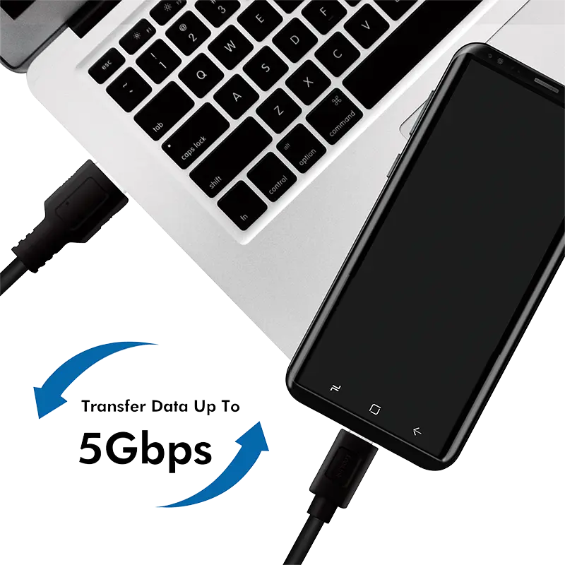 USB-C 3.0 (M) USB-A (M) 1.5m LogiLink zwart - Afbeelding 4