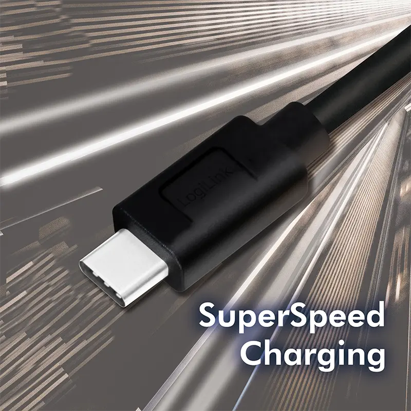 USB-C 3.0 (M) USB-A (M) 2.0m LogiLink zwart - Afbeelding 5