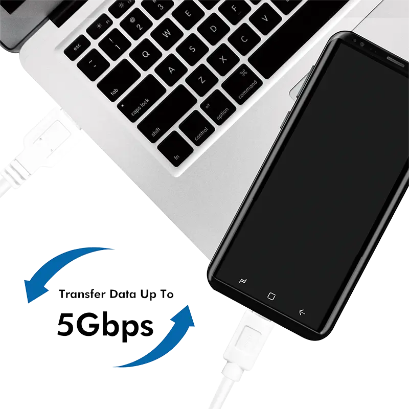 USB-C 3.0 (M) USB-A (M) 0.15m LogiLink wit - Afbeelding 4