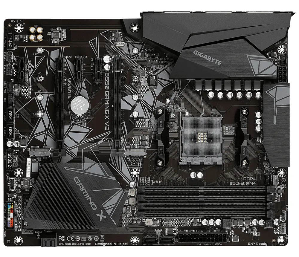 Gigabyte AM4 B550 GAMING X V2 - DDR4/2xM.2/HDMI/DVI/ATX - Afbeelding 2
