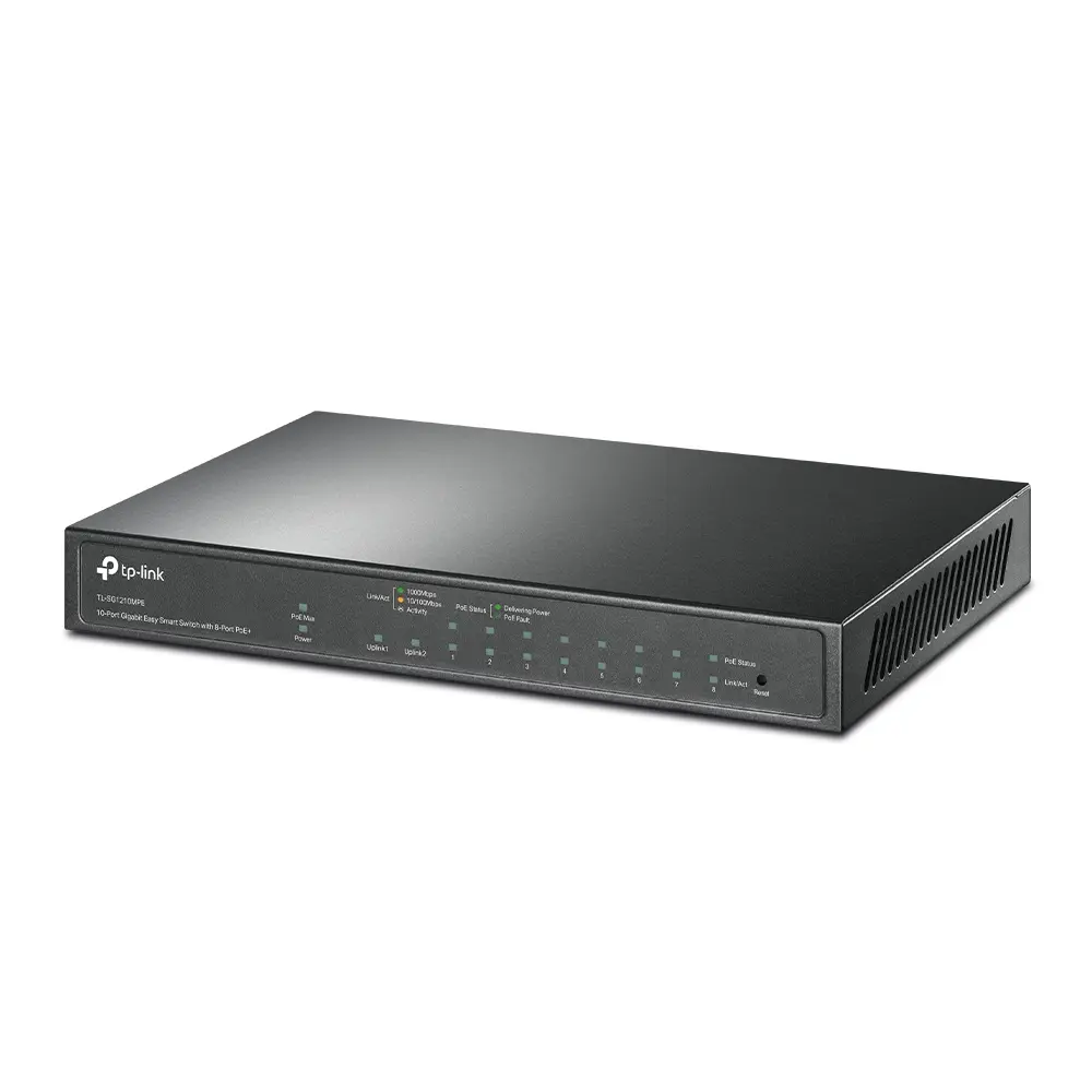 10Port 1Gbps Easy Smart 8xPoE+ 1xSFP TP-Link - Afbeelding 2