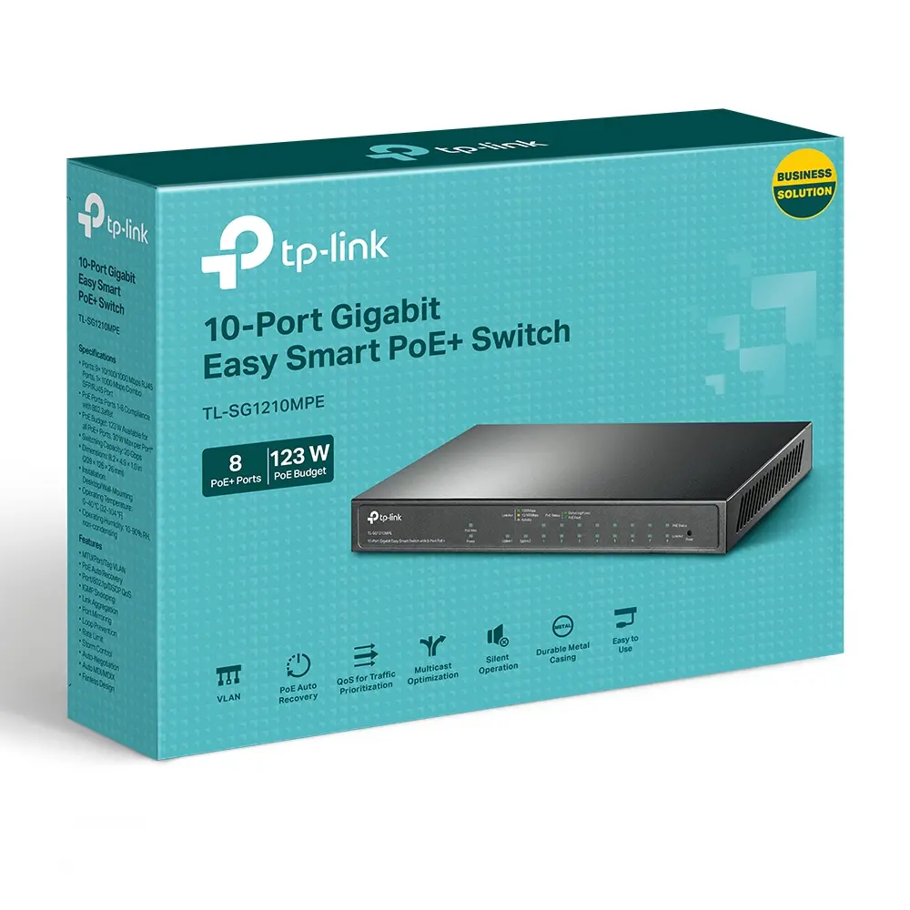 10Port 1Gbps Easy Smart 8xPoE+ 1xSFP TP-Link - Afbeelding 5