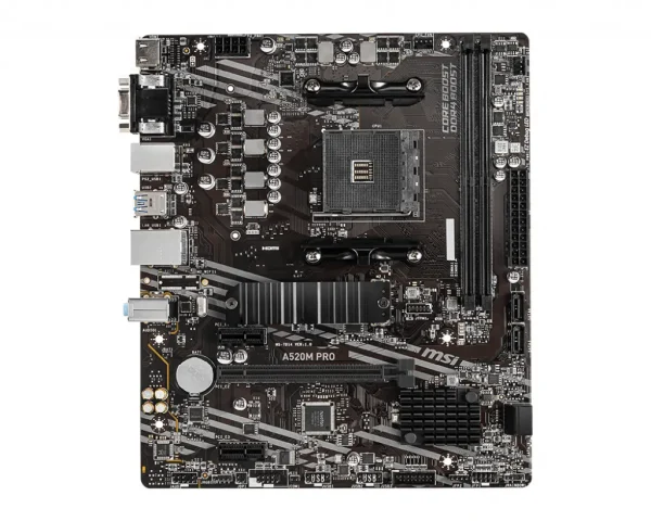 MSI AM4 A520M PRO - DDR4/M.2/DP/HDMI/VGA/µATX