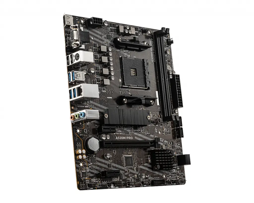 MSI AM4 A520M PRO - DDR4/M.2/DP/HDMI/VGA/µATX - Afbeelding 3