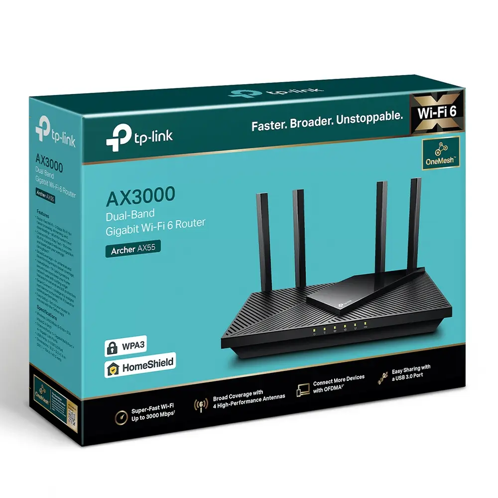 AX3000 WiFi6 Mesh-4Port 1Gbps TP-Link - Afbeelding 3