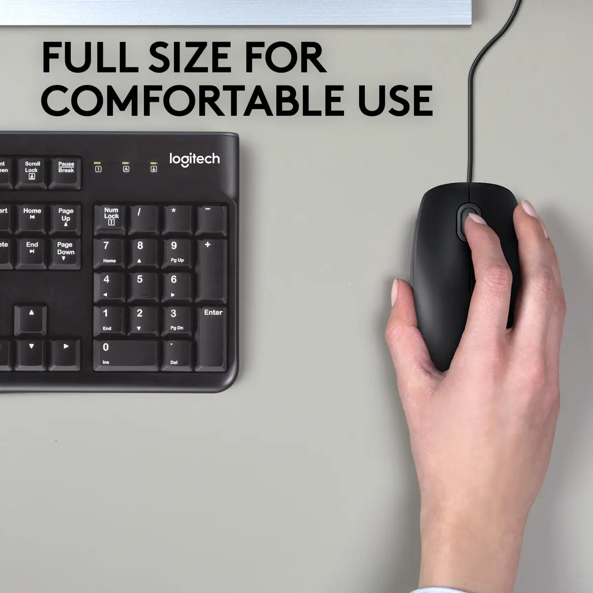 Logitech B110 Silent Optical USB-A Zwart Retail - Afbeelding 3