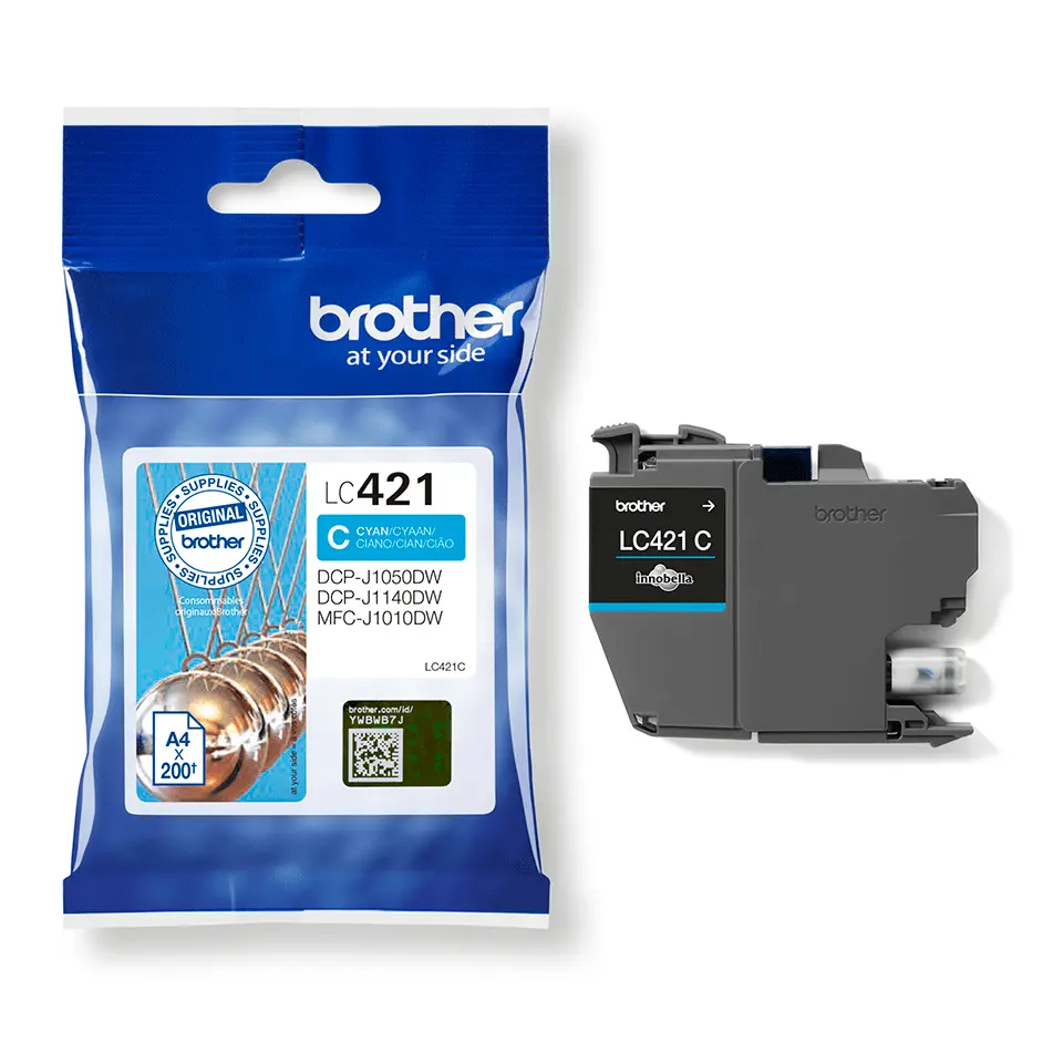 Brother LC-421C Cyaan 200 pagina's (Origineel) - Afbeelding 3