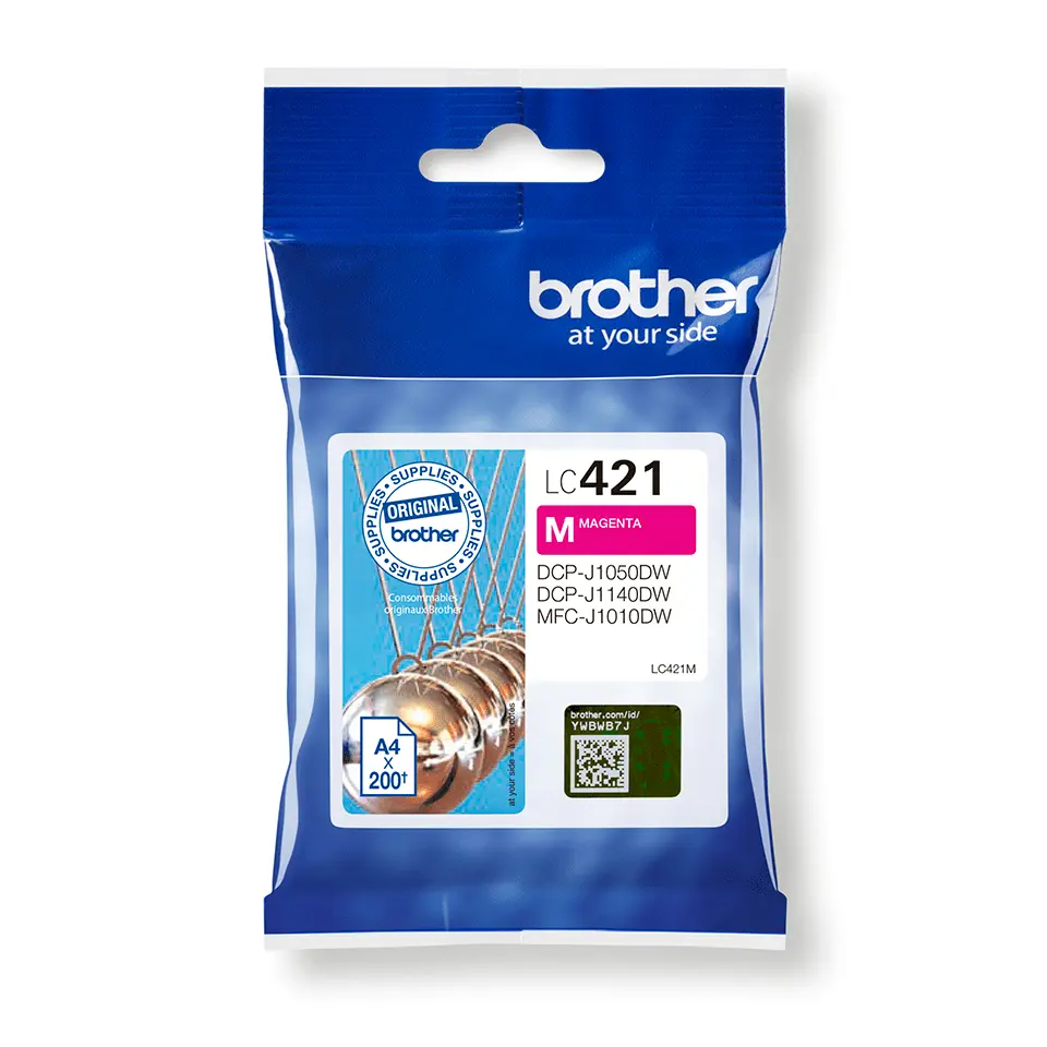 Brother LC-421M Magenta 200 pagina's (Origineel)