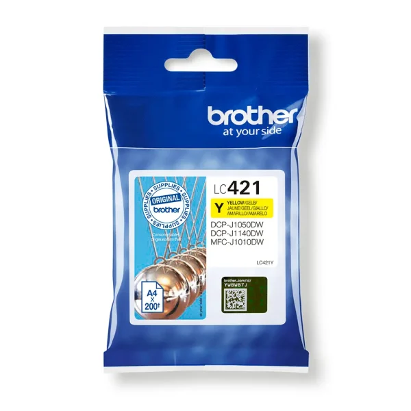 Brother LC-421Y Geel 200 pagina's (Origineel)