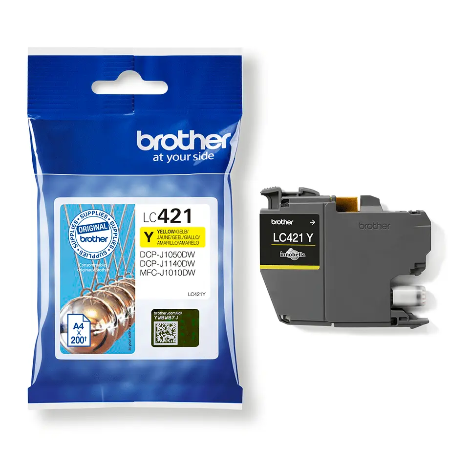 Brother LC-421Y Geel 200 pagina's (Origineel) - Afbeelding 3