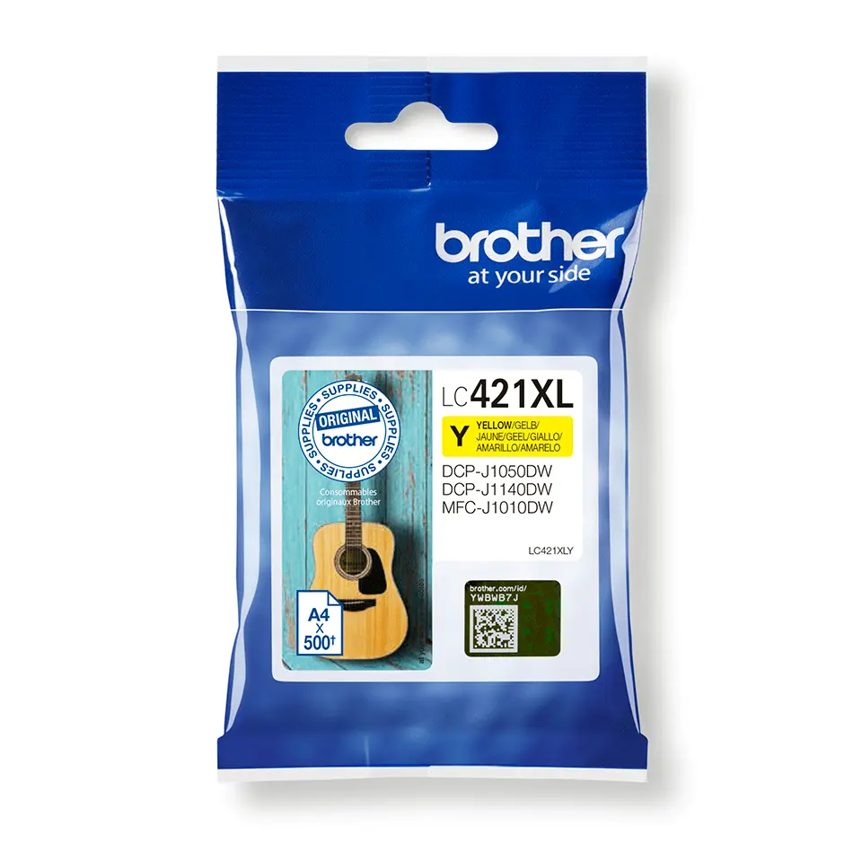 Brother LC-421XLY Geel 500 pagina's (Origineel)