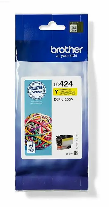 Brother LC-424Y Geel 750 pagina's (Origineel)