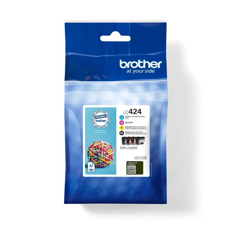 Brother LC-424VAL Value Pack 4x 750 pagina´s(Origineel)