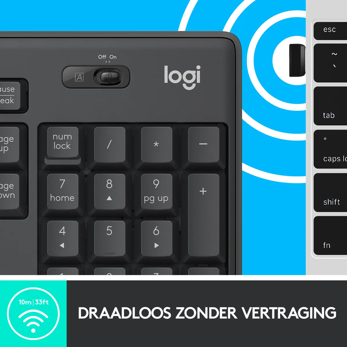 DT Logitech MK295 Silent Graphite Wireless Retail - Afbeelding 10