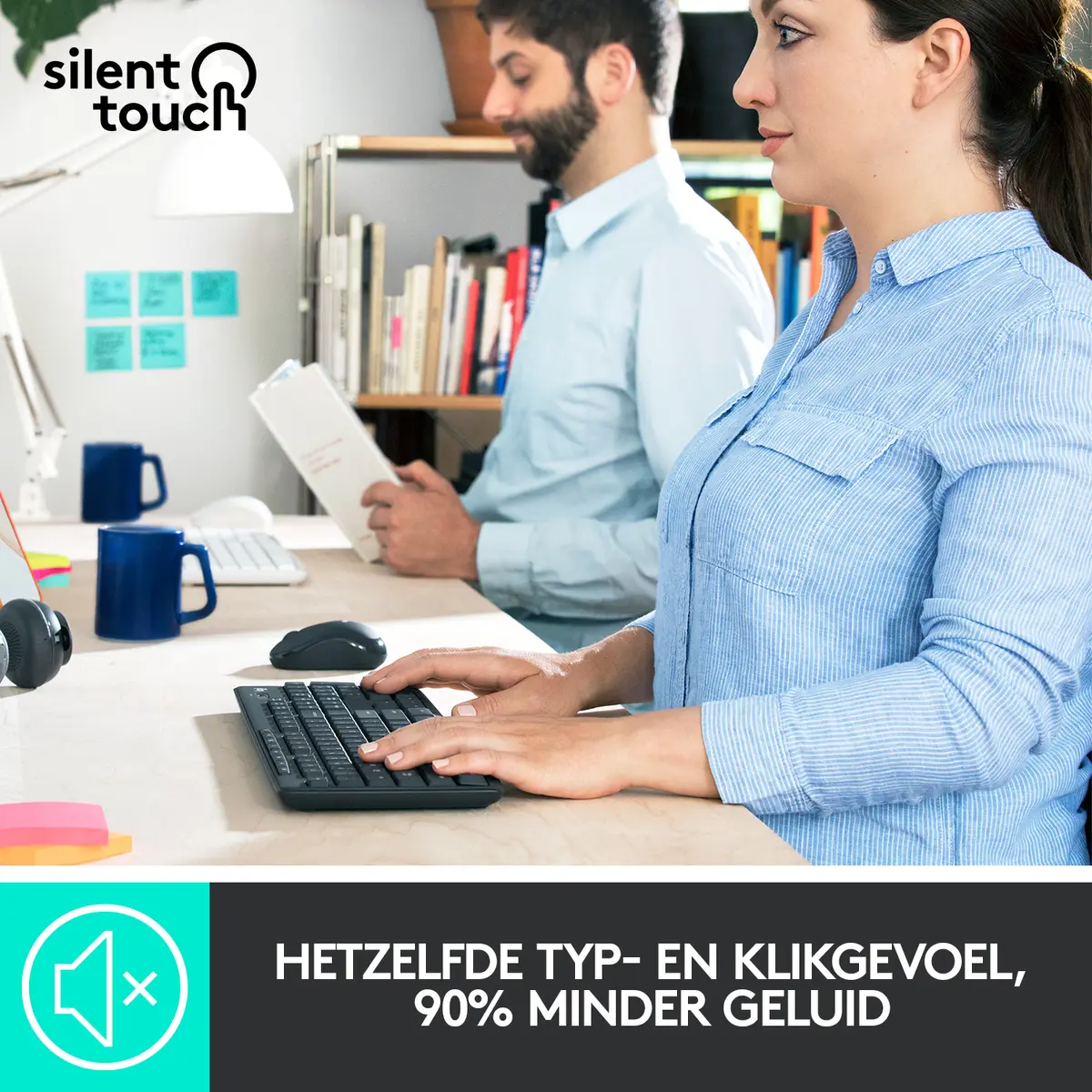 DT Logitech MK295 Silent Graphite Wireless Retail - Afbeelding 7