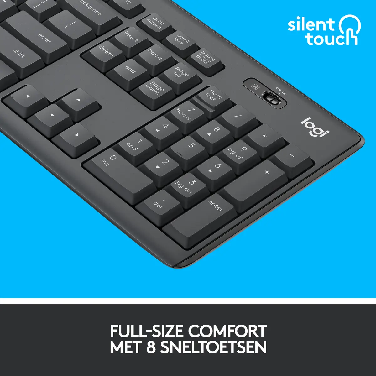 DT Logitech MK295 Silent Graphite Wireless Retail - Afbeelding 8