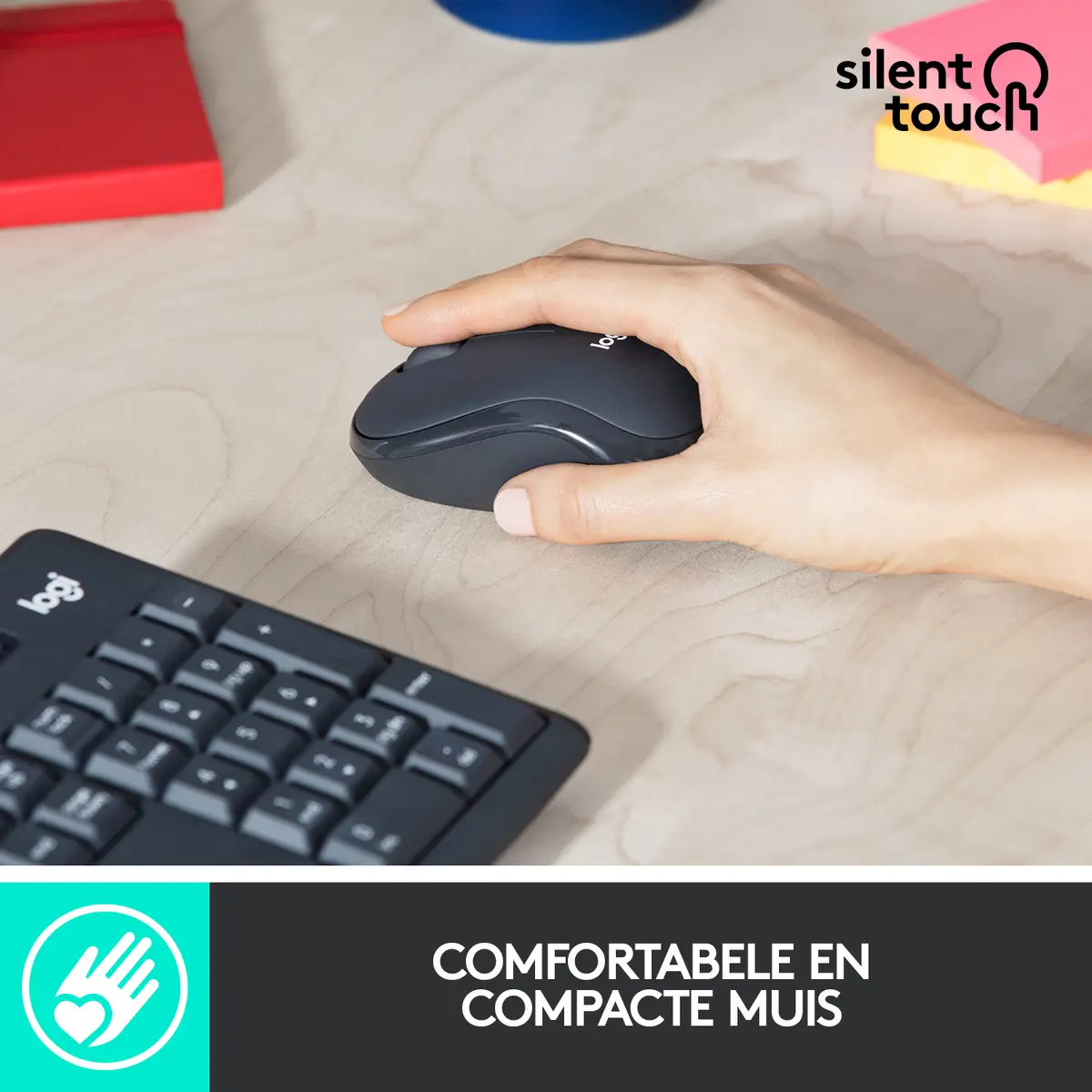 DT Logitech MK295 Silent Graphite Wireless Retail - Afbeelding 9