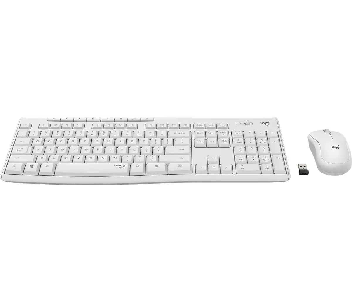 DT Logitech MK295 Silent Wit Wireless Retail - Afbeelding 2