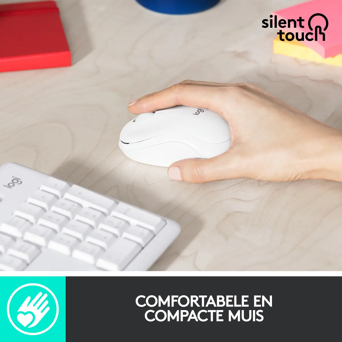 DT Logitech MK295 Silent Wit Wireless Retail - Afbeelding 9