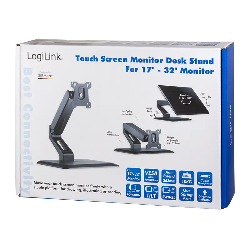 Desk Stand Single LogiLink 17"-32"<10kg - Afbeelding 9