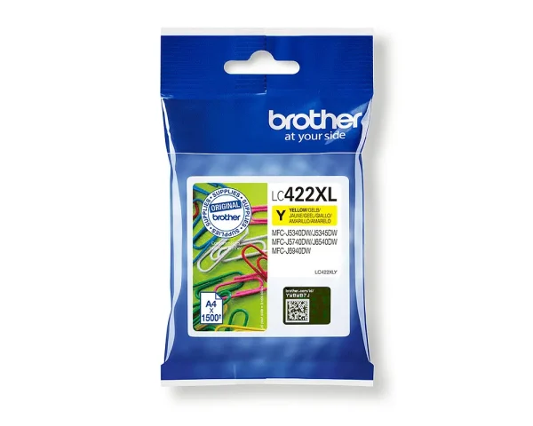 Brother LC-422XLY Geel 1.500 pagina's (Origineel)