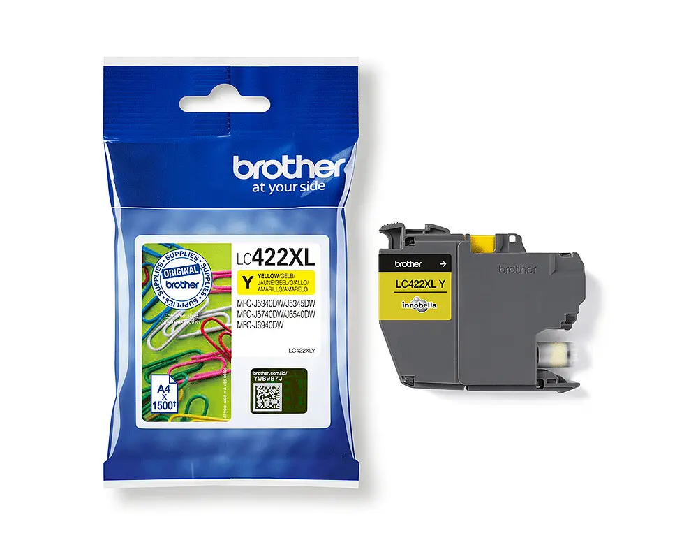 Brother LC-422XLY Geel 1.500 pagina's (Origineel) - Afbeelding 3