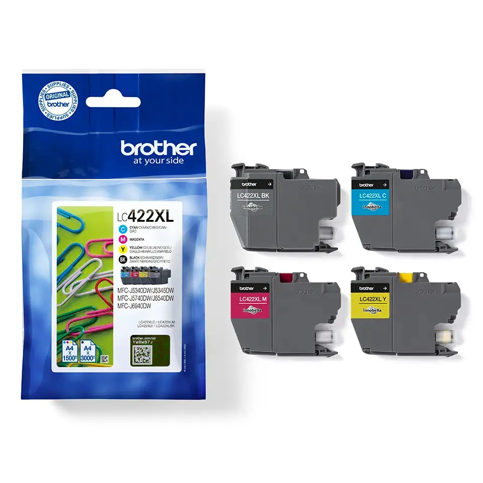 Brother LC-422XL Value Pack 3.000/1.500 pag. (Origineel) - Afbeelding 3