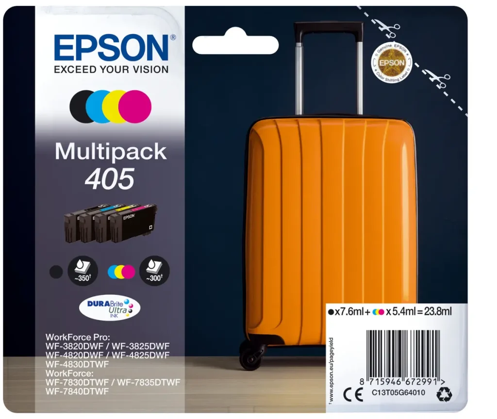 Epson 405 Multipack Z/C/M/G 23,8ml (Origineel) suitcase
