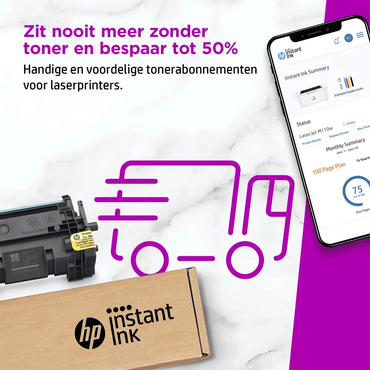 HP LaserJet M110w MONO / WLAN/ Wit - Afbeelding 13