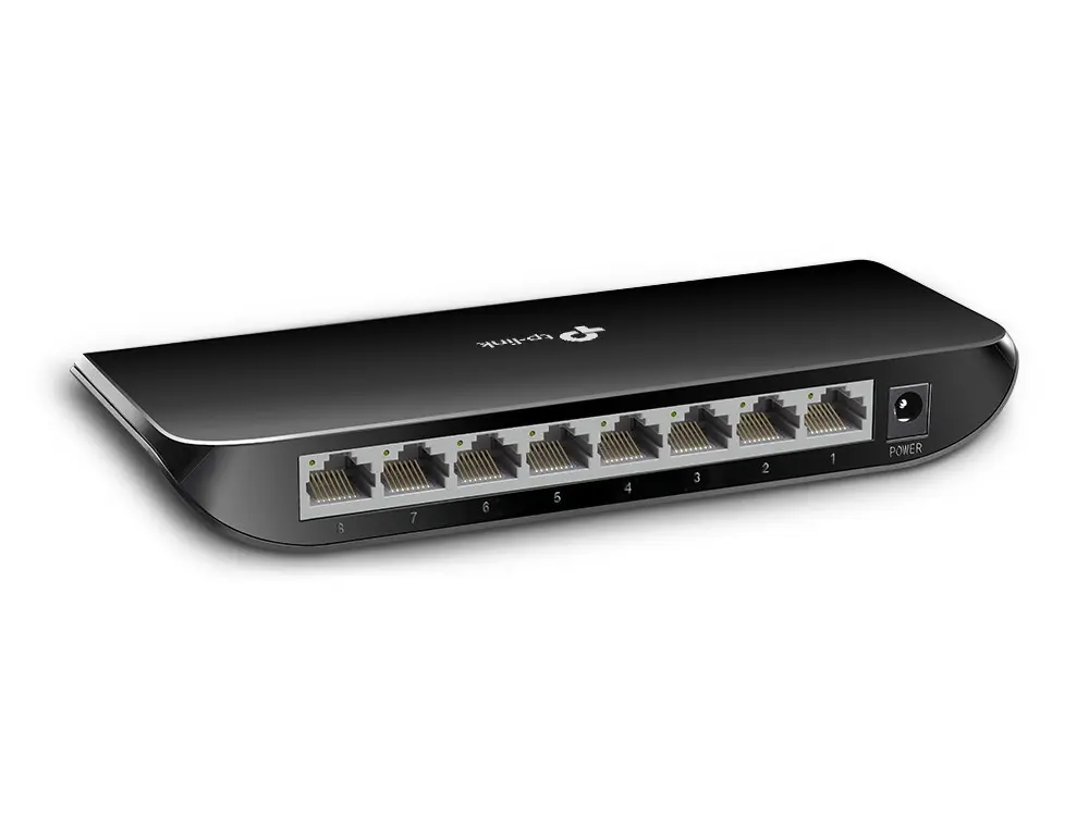 8Port 1Gbps Kunstof behuizing TP-Link. - Afbeelding 3