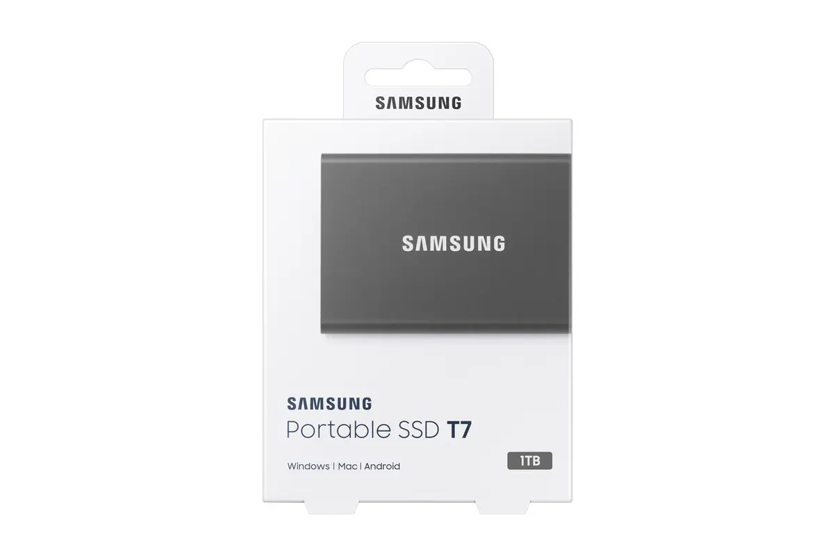 1TB Samsung T7 NVMe/Grijs/USB-C/1050/1000 - Afbeelding 8