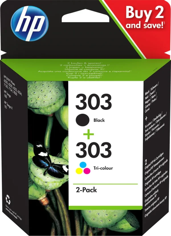 HP No.303 2-Pack 200/165 pagina´s (Origineel)