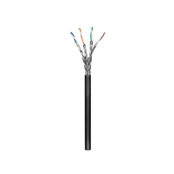 Cat7 Outdoor 100m. S/FTP Zwart Goobay AWG23 Cu - Afbeelding 2