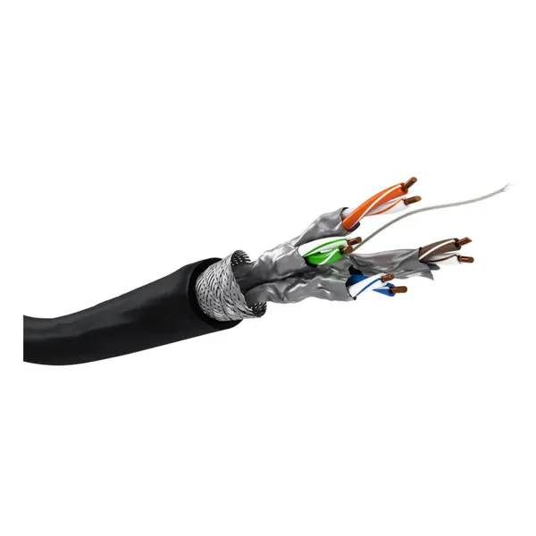 Cat7 Outdoor 100m. S/FTP Zwart Goobay AWG23 Cu - Afbeelding 3