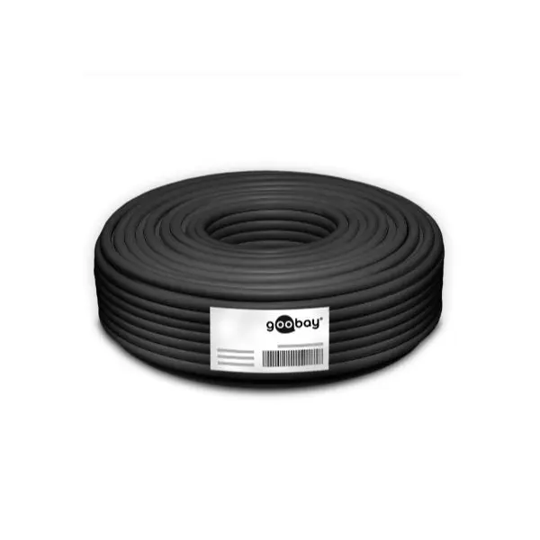 Cat7 Outdoor 100m. S/FTP Zwart Goobay AWG23 Cu - Afbeelding 4