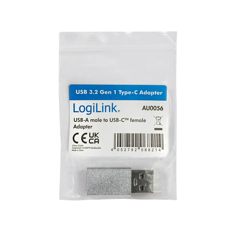 Adapter USB-A 3.2 (M) --> USB-C (F) LogiLink - Afbeelding 4