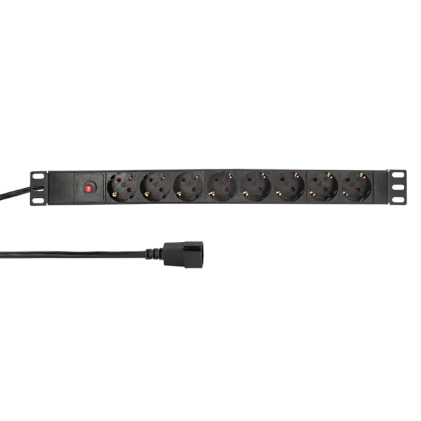 TOE LogiLink Stekkerdoos 8-voudig incl. overspanning