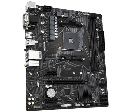 Gigabyte AM4 A520M S2H - DDR4/M.2/DP/HDMI/DVI/VGA/µATX - Afbeelding 3