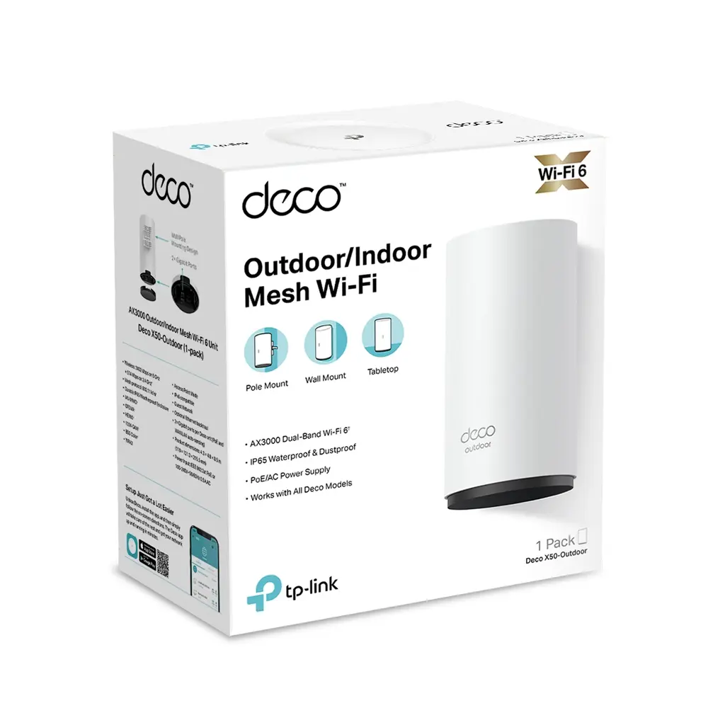 AX3000 WiFi6 Mesh-2Port 1Gbps PoE TP-Link - Afbeelding 3