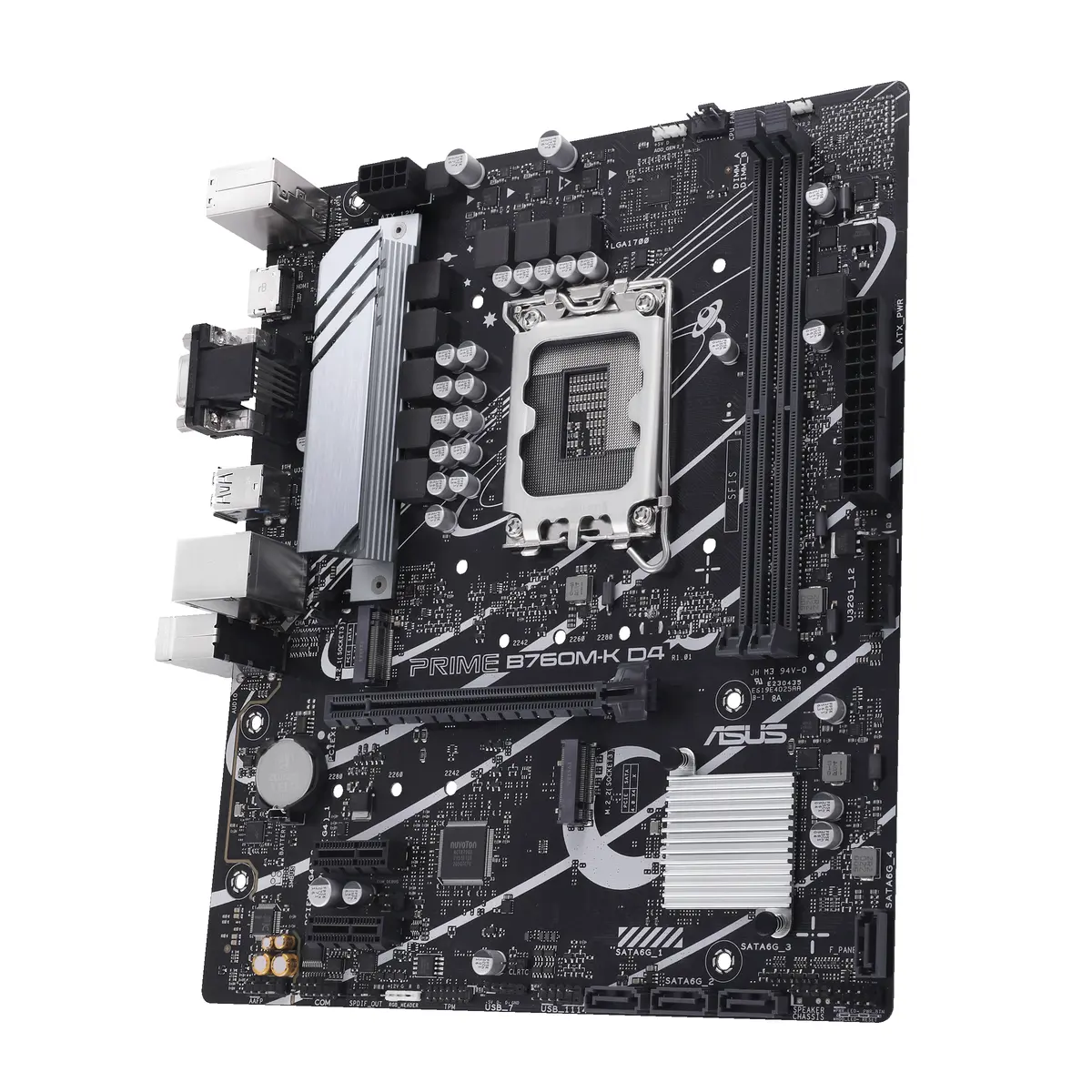 ASUS 1700 B760M-K D4 PRIME - DDR4/2xM.2/HDMI/VGA/µATX - Afbeelding 4