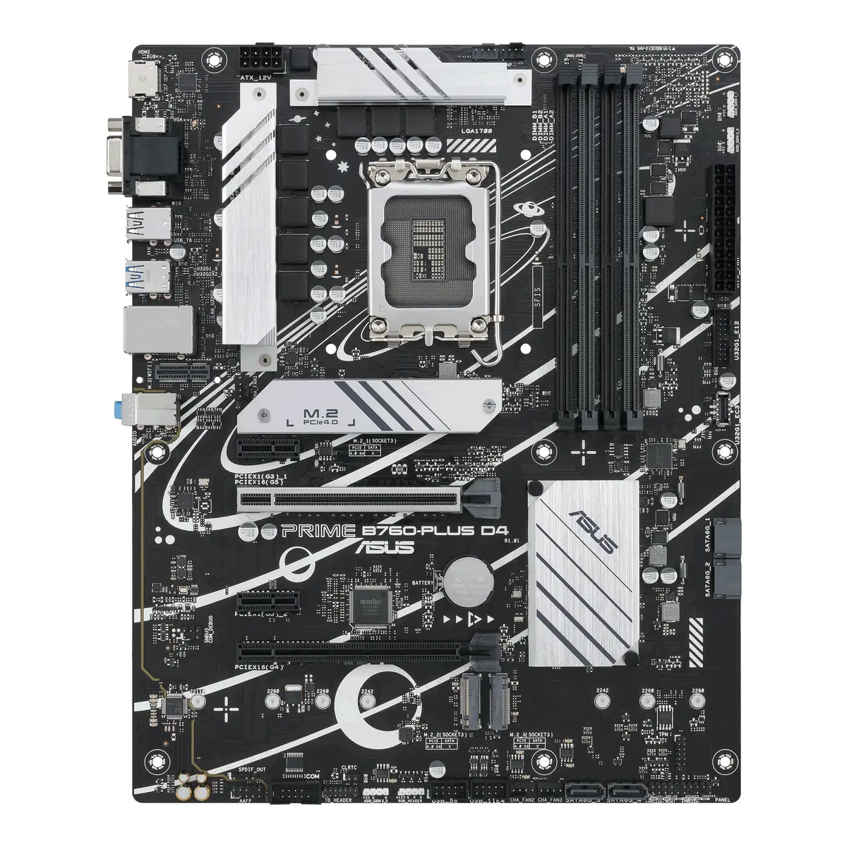 ASUS 1700 B760-PLUS D4 PRIME - DDR4/3xM.2/DP/HDMI/VGA/ATX