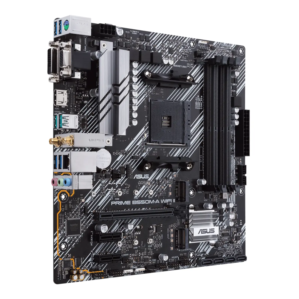 ASUS AM4 B550M-A WIFI II PRIME - DDR4/2xM.2/HDMI/DVI/VGA - Afbeelding 2