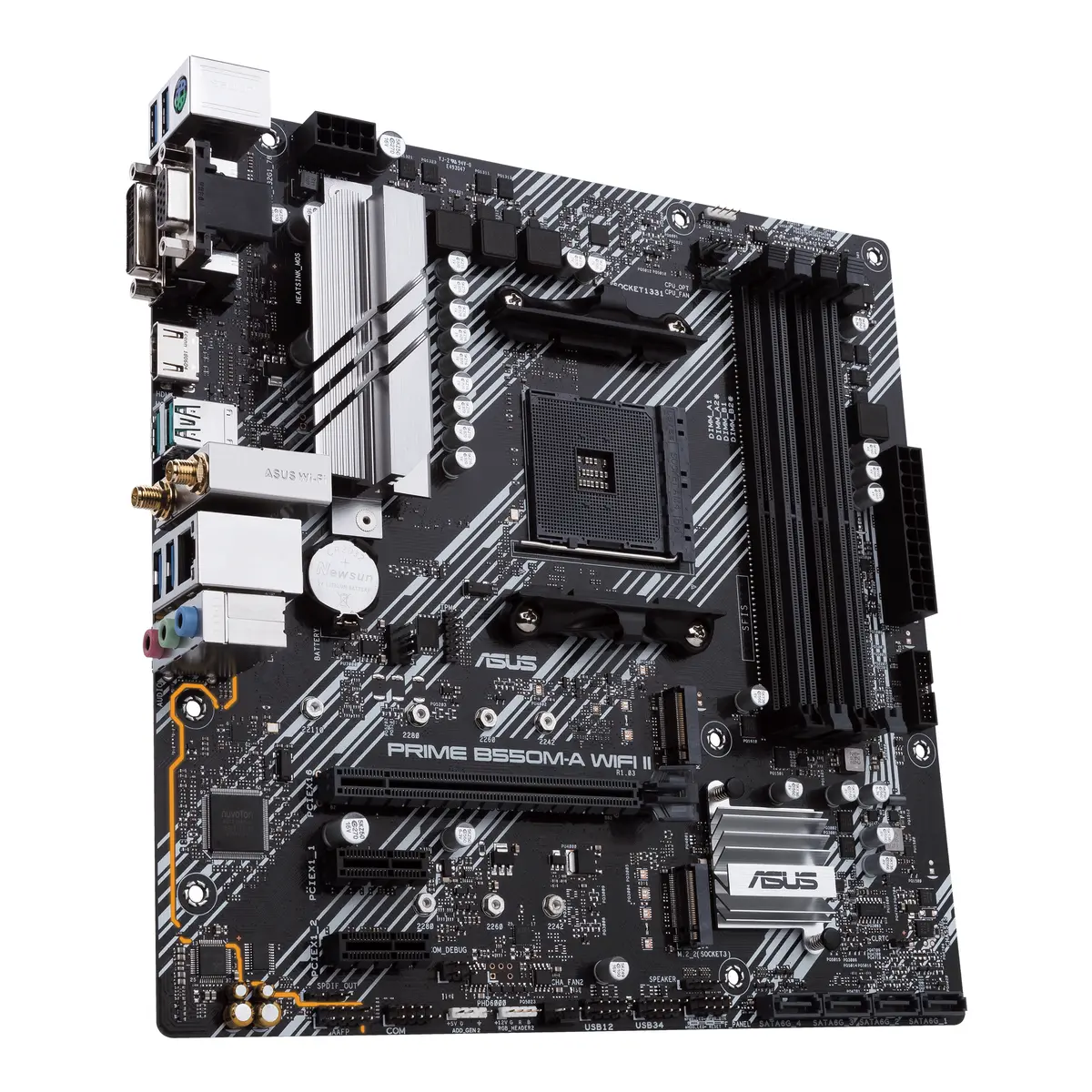 ASUS AM4 B550M-A WIFI II PRIME - DDR4/2xM.2/HDMI/DVI/VGA - Afbeelding 3