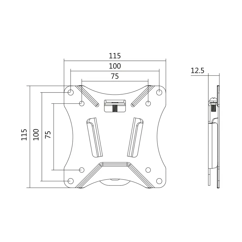Wall mount LogiLink Fix 13"-27" <25kg - Afbeelding 6