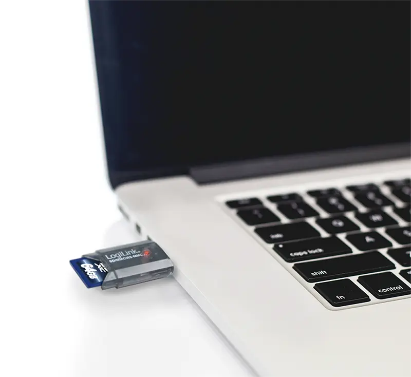 USB-A 2.0 LogiLink Micro-SD / SDHC / MMC / RS-MMC Zwart - Afbeelding 2