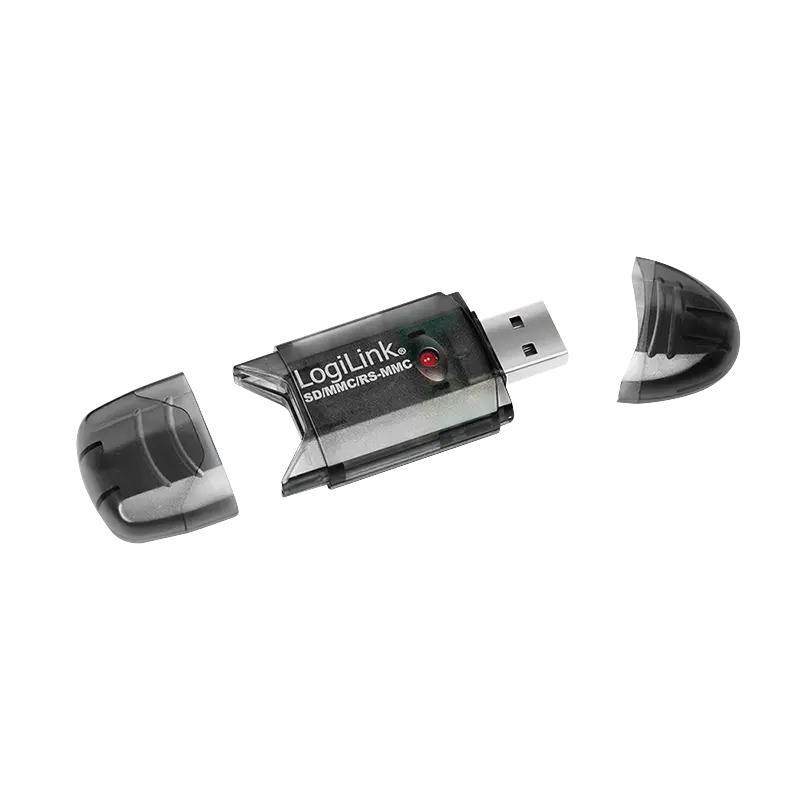 USB-A 2.0 LogiLink Micro-SD / SDHC / MMC / RS-MMC Zwart - Afbeelding 3