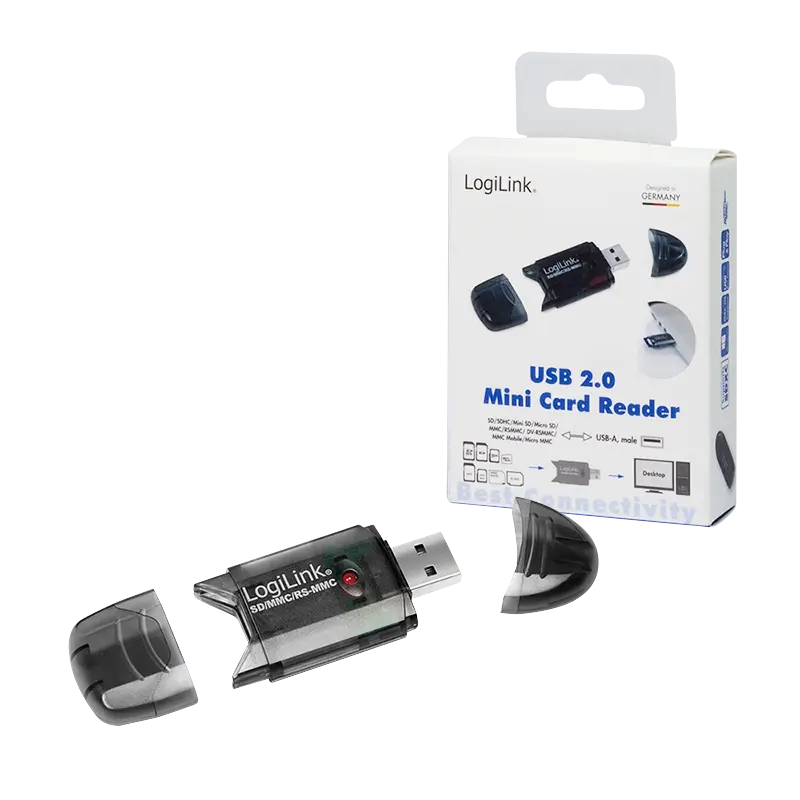 USB-A 2.0 LogiLink Micro-SD / SDHC / MMC / RS-MMC Zwart - Afbeelding 5