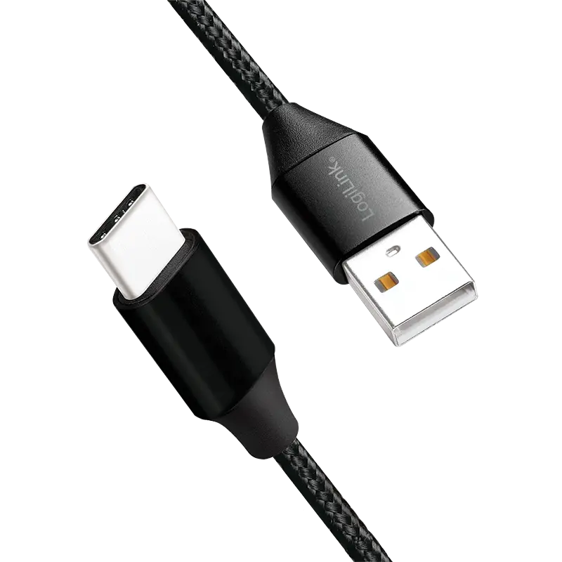 USB-C 2.0 (M) USB-A (M) 0.30m LogiLink Zwart - Afbeelding 2