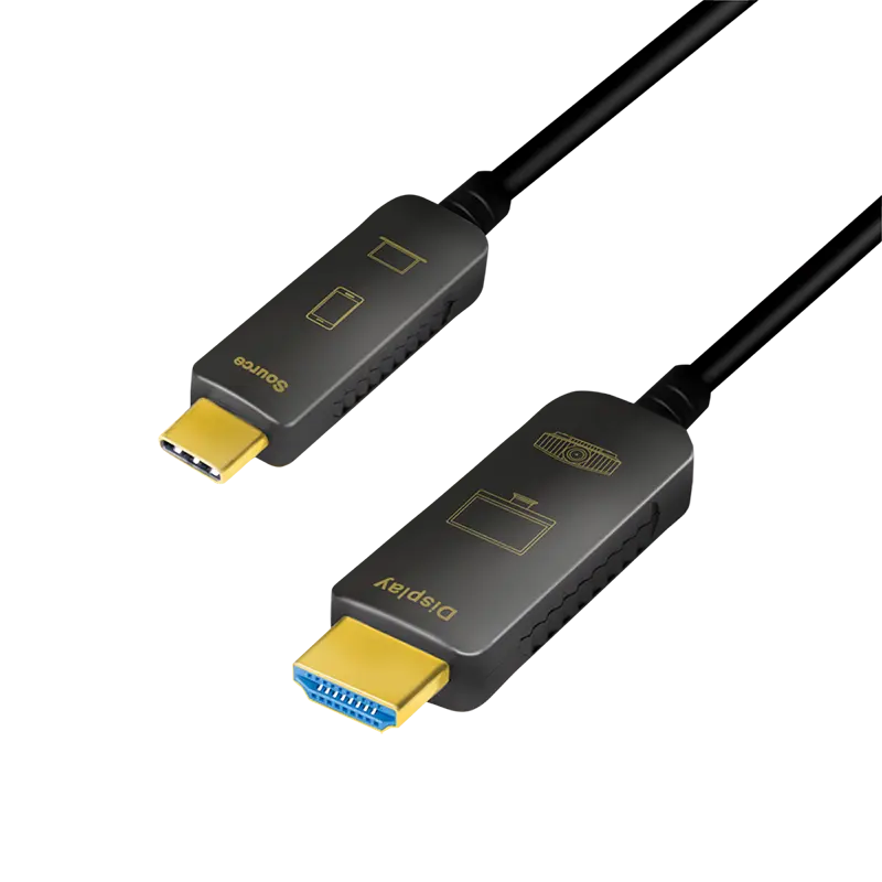 USB-C 3.2 (M) --> HDMI (M) 10.00m LogiLink 4K Zwart