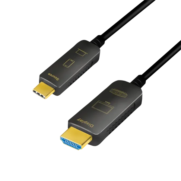 USB-C 3.2 (M) --> HDMI (M) 15.00m LogiLink 4K Zwart